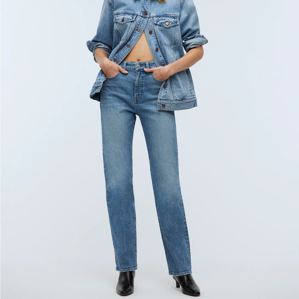 Madewell 90s Straight Jean Rondell Wash: Crease Edition